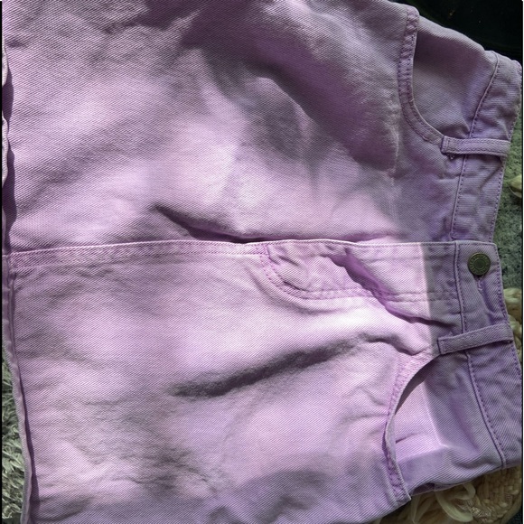 brandy melville magenta Margaret denim skirt - Picture 2 of 3